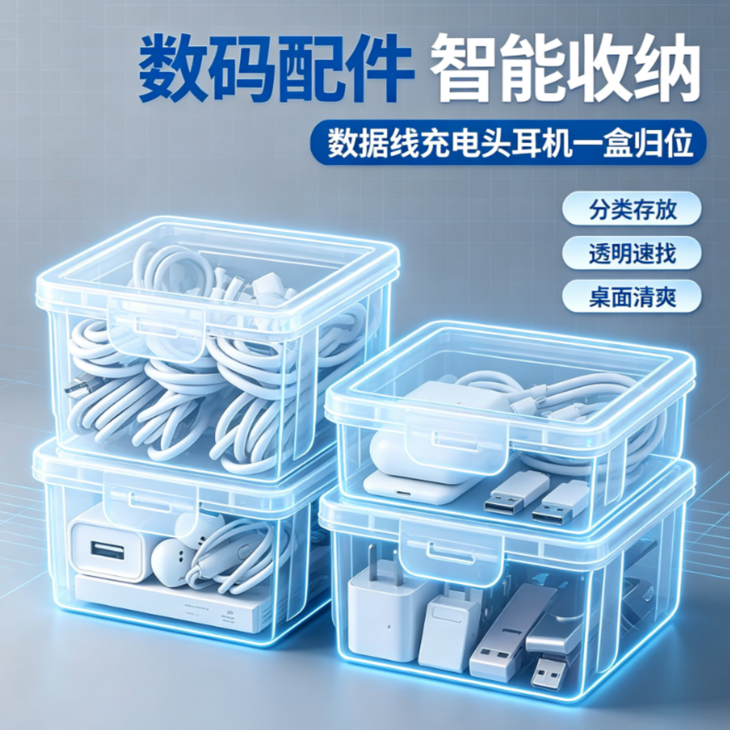 【仅一单】透明收纳盒