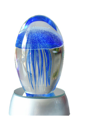 创意生日礼物品送闺蜜男女生玻璃发光水母水晶球夜光灯琉璃小摆件