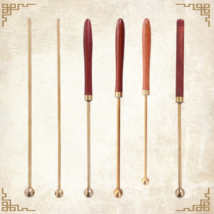 任氏铜坊高级铜铃敲棒寺院庙佛事法器老人佛堂用木鱼打击乐器铃铛