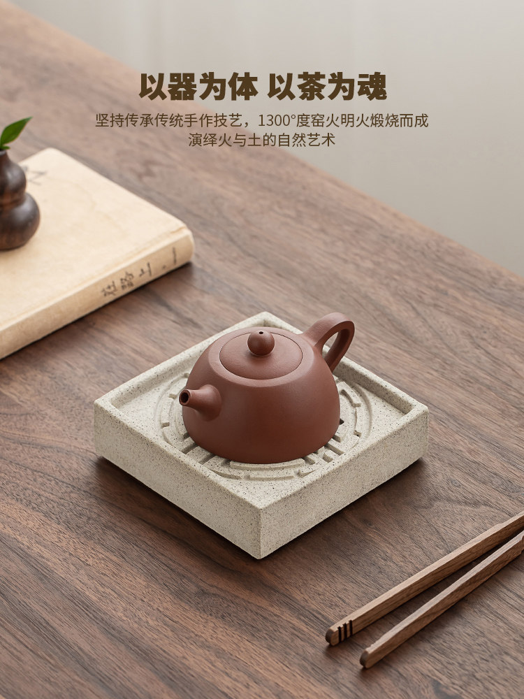 汉陶锅可吸水陶瓷茶壶盘彷汉石砖水壶垫速干锅垫小干泡桌