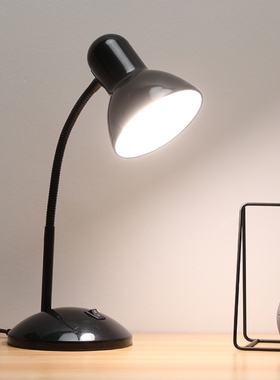 惠普照明护眼led台灯学习书桌宿舍插电学生儿童台式金属简约办公
