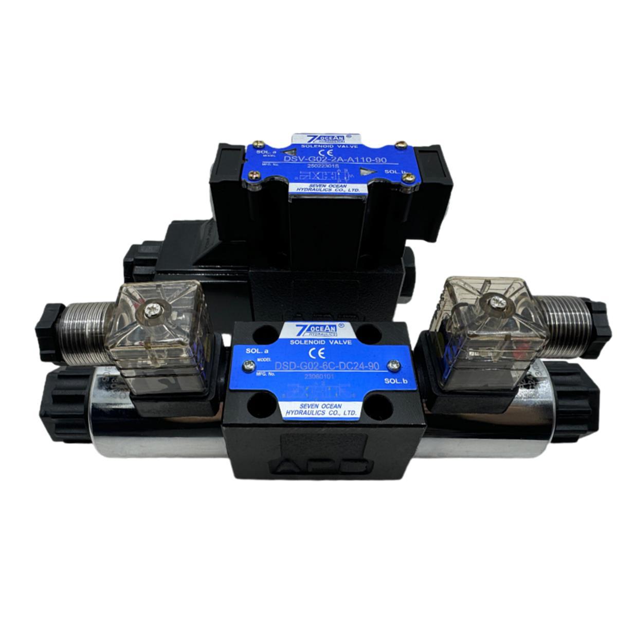 七洋7OCEAN电磁阀DSV-G02-2A/2C/2N/6C/8C-DC24/A110/A220-90/82