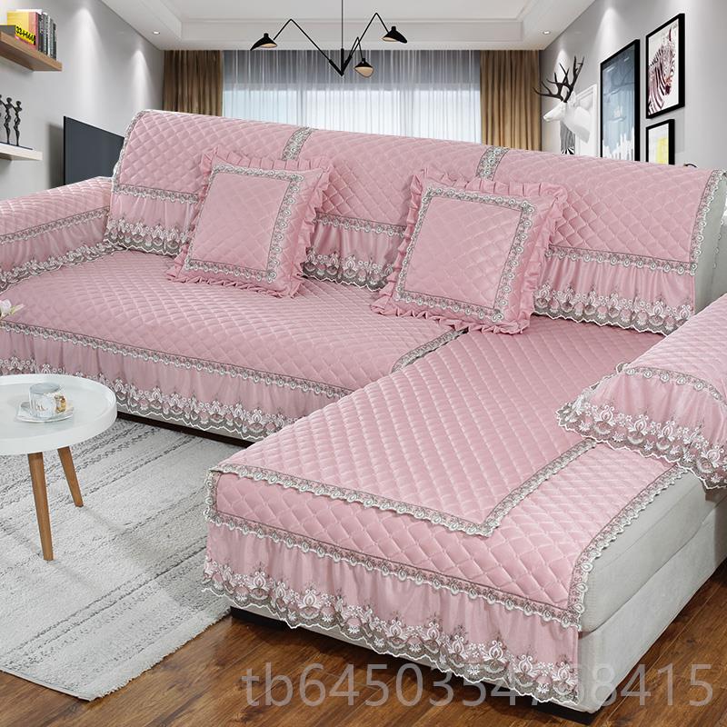 高档欧式沙发垫蕾丝四季真通用防靠滑座垫皮布艺定背巾套子简约现