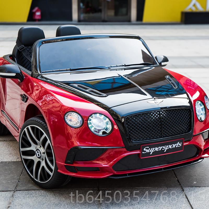 高档宾利儿童电动汽车四轮宝玩宝具车可控坐人小孩遥儿小汽车带摇