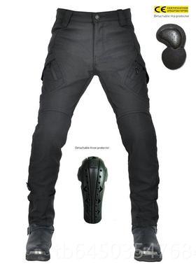 高档VOLER 摩托车四季防摔O骑裤 防防风水透气松紧高腰机车防摔裤