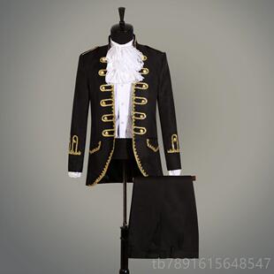 正品2影18新款欧洲服宫0廷表演服大帅男装礼男士装楼主题演出服