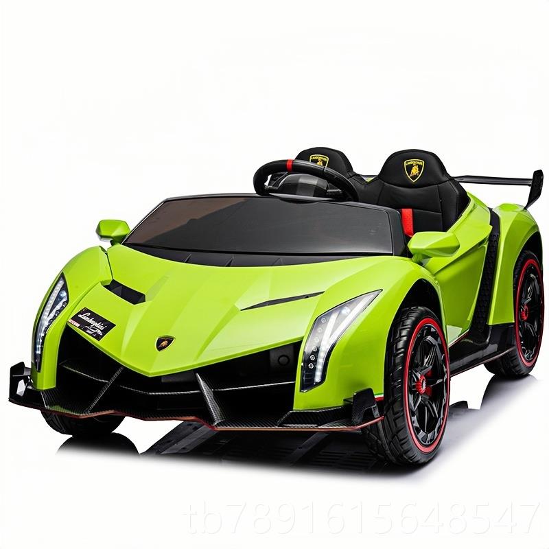正品汽大双座兰玩博基尼儿童超电动车四轮宝宝具车可坐人小孩遥控