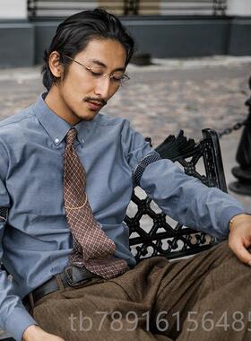 正品SORIN英伦复古高级感商衬衫白男 法式务正装休闲工作服长袖衬