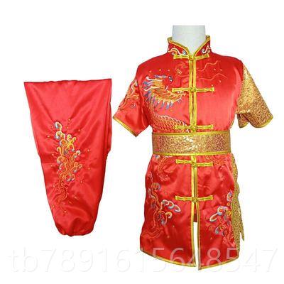 正品服六儿童武术服表演一装练功服比赛服中国功夫服演出刺绣龙服