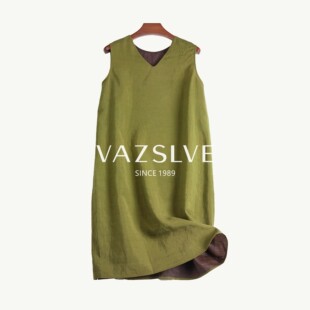 【VAZSLVE/全新奢品】捡漏100%桑蚕丝香云纱四面穿连衣裙爆款裙子