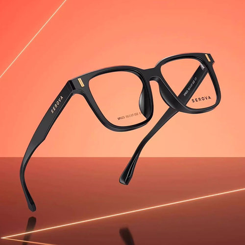 施洛华近视眼镜框超轻TR大脸气质黑框镜架眼睛配度数防蓝光SF623