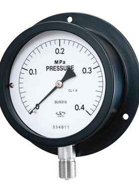 荏原计器EBARA密封形压力表BU-G1/2-100X0.4MPa 黑色树脂外壳