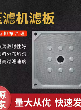 增强聚丙烯隔膜滤板 隔膜压滤机设备配件板框式滤板 压滤机滤板