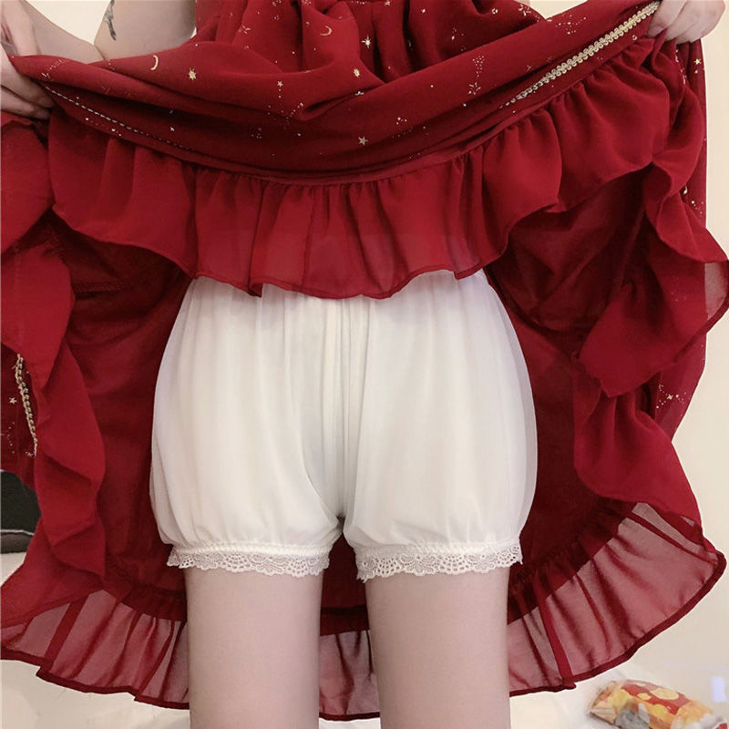 灯笼南瓜裤安全裤保险打底短裤萝莉伪娘男加大码jk防Y走光宽松外