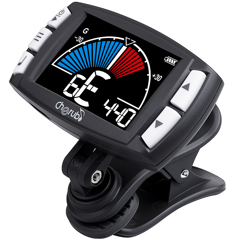 小天使吉他e调音器节拍器二合一尤克里里贝斯电吉他专用调音表自