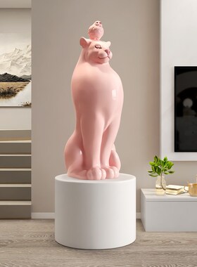 动物大型落地摆件入户雕塑装饰客厅电M视柜旁楼梯开业乔迁