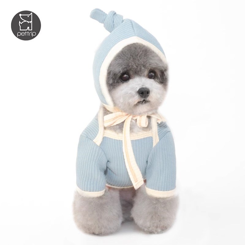 狗狗四脚衣秋冬新款猫咪衣服泰z迪博美打底衣家居睡衣宠物小狗衣