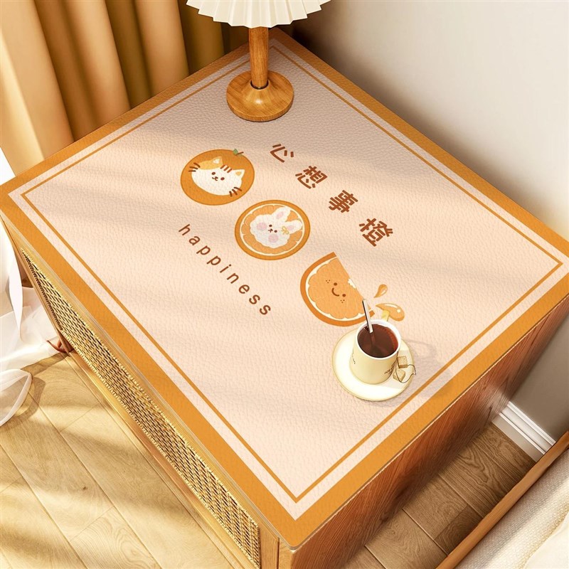 防尘免洗硅藻泥床k头柜保护垫防滑吸水桌面盖布冰箱洗衣机盖巾盖