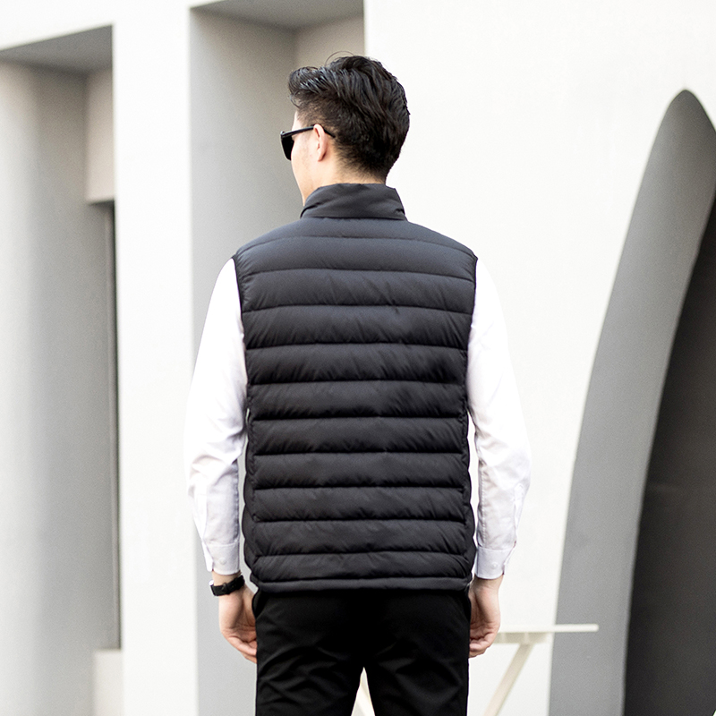 外套男马甲新款秋冬加p厚马夹休闲大尺码坎肩羽绒棉百搭外穿棉背