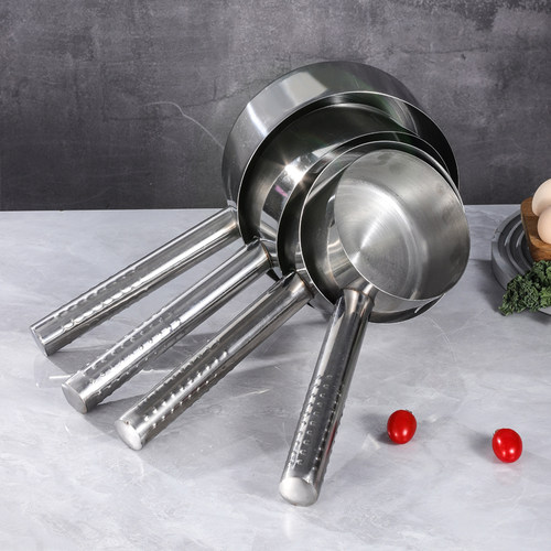 特厚不锈钢水勺 平底小锅厨房勺水壳I家用水瓢水舀子大汤勺水漂