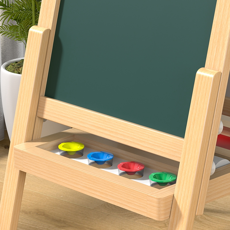 儿童画板b家用支架式宝宝涂鸦可擦小黑板双面教学磁性写字白板画