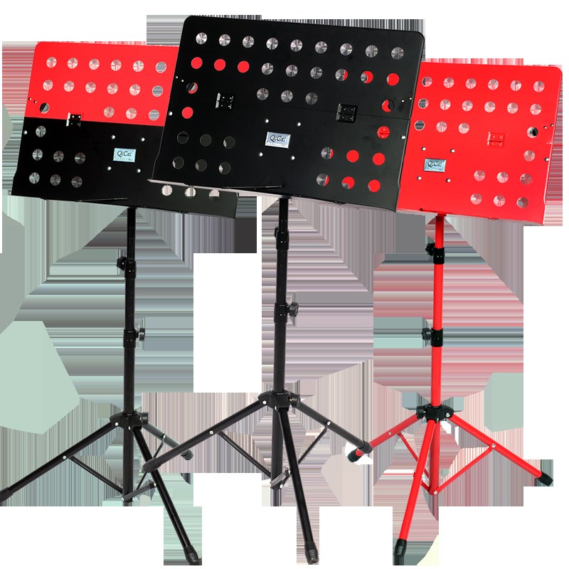 琦材 加粗加厚乐谱台 升级折叠大D谱架吉他架子鼓二胡琴谱曲谱架