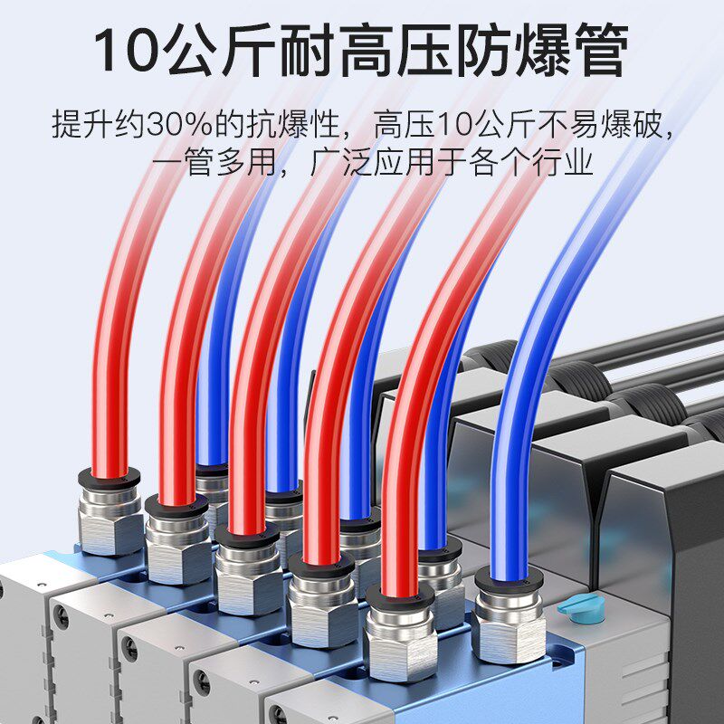 PU气管软管8mm空压机气泵高u压防爆气动管气枪管14/12/6/10mm气管