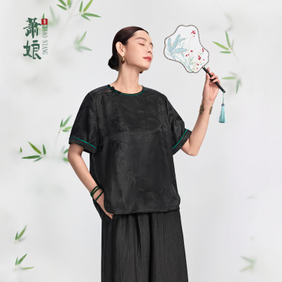 香云纱桑蚕丝上衣国风