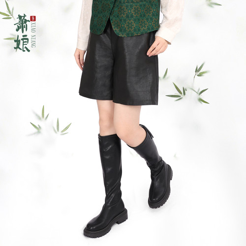 萧娘香云纱休闲裤新中式女