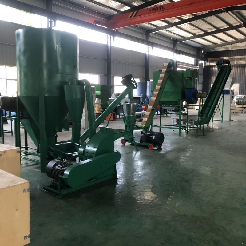 鱼饲料制粒机稻壳豆饼麸皮饲料颗粒机 青草豆杆草粉饲料挤压机