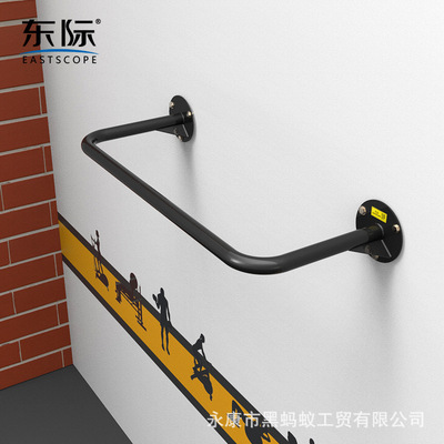东际家用墙体单杠引体向上 单杆 不锈钢壁挂墙体下无空间 安装