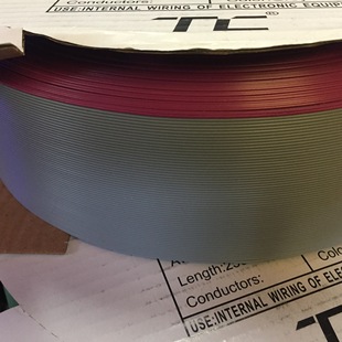 厂家批发2651排线 64pIDC 64p灰排线1.27mm红边灰色排线压2.54mm