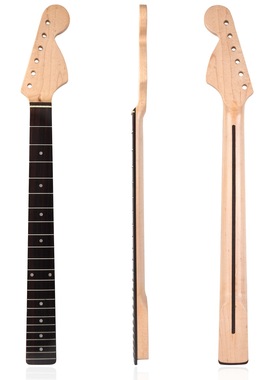 [本色哑光]22品ST大头枫木琴柄玫瑰木指板琴颈背中线for ST Strat