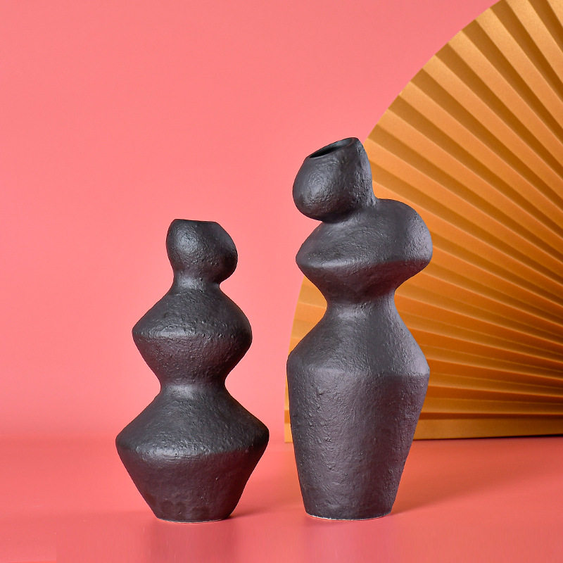 设计师会所样板房软装陈设摆件 现代北欧抽象陶瓷花瓶花器瓷器,模玩/动漫/周边/娃圈三坑/桌游,文化/体育周边,淘宝优惠券,粉丝福利购,淘宝优惠卷