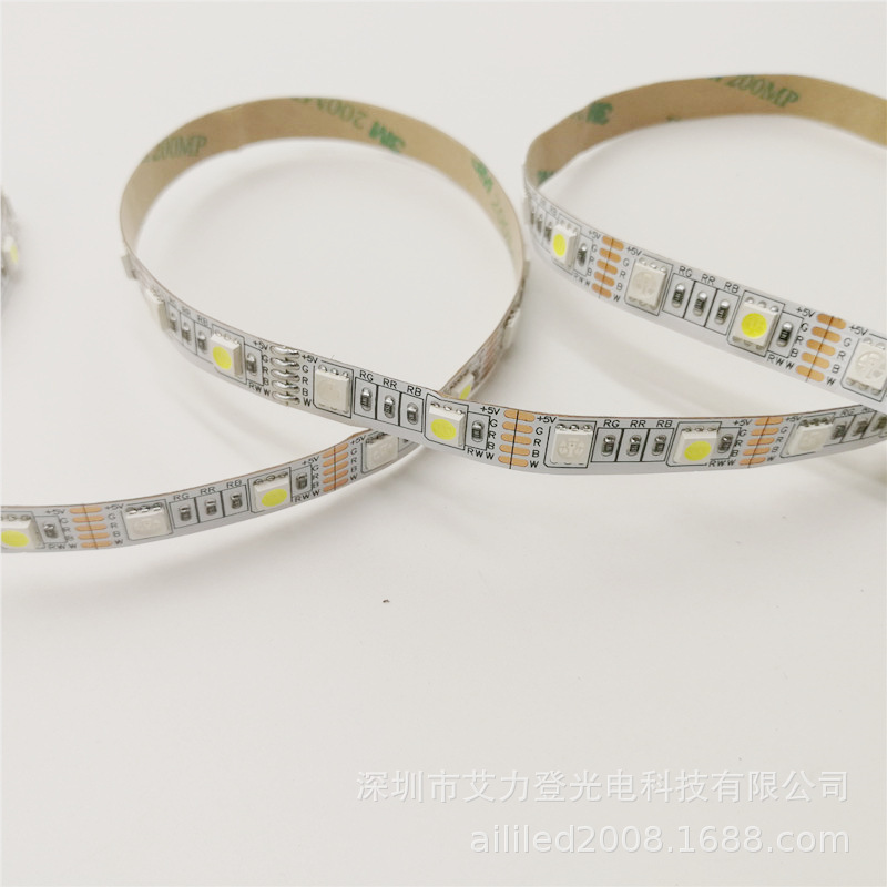 艾力登3.7v 4.5V 5v灯带 6v灯条5050RGB+W灯带