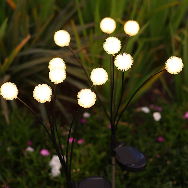 太阳能蒲公英灯户外庭院灯阳台花园地插装饰萤火虫氛围草坪景观灯