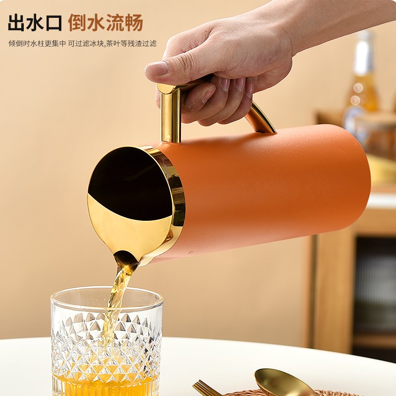 酒吧KTV调酒扎壶加厚不锈钢直身扎壶餐厅饭店果汁壶冷水壶咖啡壶