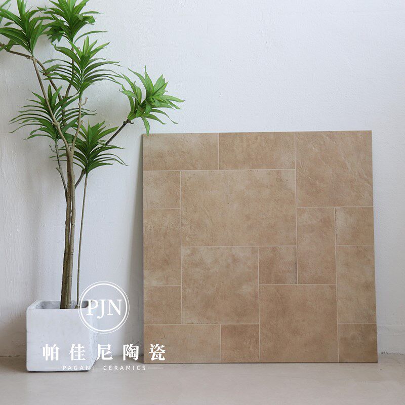 法式莱姆石瓷砖800800客厅防滑地砖别墅民宿连锁店地板仿古砖