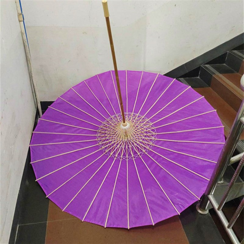 新款超大号紫色舞蹈伞太极伞工艺伞油纸伞西湖伞悬吊式天花板装饰