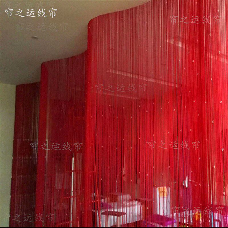 高档水晶珠线帘门帘客厅卧室玄关隔断帘挂帘流苏帘酒店婚庆装饰帘