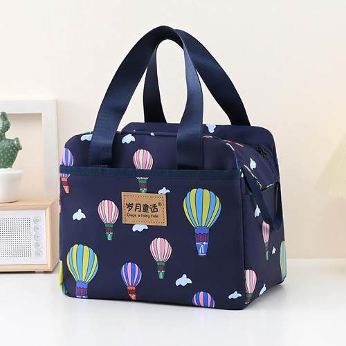 学生午餐带饭包大容量饭盒袋手提便当包上班族便当袋加厚铝箔饭袋