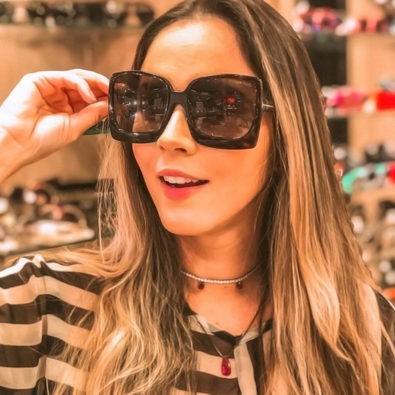 欧美潮流大框太阳眼镜复古豹纹色B墨镜时尚女街拍走秀眼镜方形个