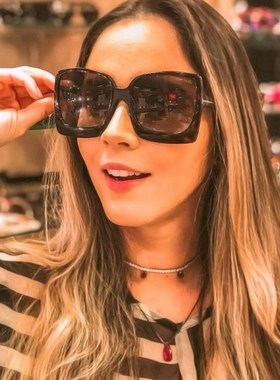 欧美潮流大框太阳眼镜复古豹纹色B墨镜时尚女街拍走秀眼镜方形个