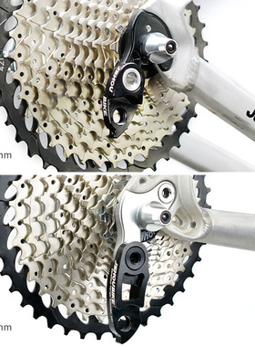 山地车车架尾钩g延长器改装42T52T50T大飞轮加长吊耳 后拨延长尾