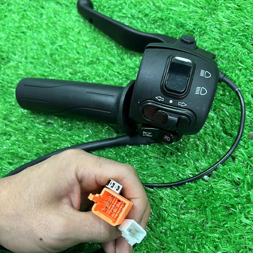 台铃电动车转把开关总成左鼓右碟刹组F合开关一体调速把带行车电
