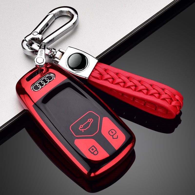 适用2023款奥迪A4L/Q5L车钥匙套18/19/20Q/22年锁匙包扣装饰壳