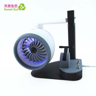航空涡扇飞e机发动机模型涡喷引擎组装小型风扇喷气加湿器拼装摆