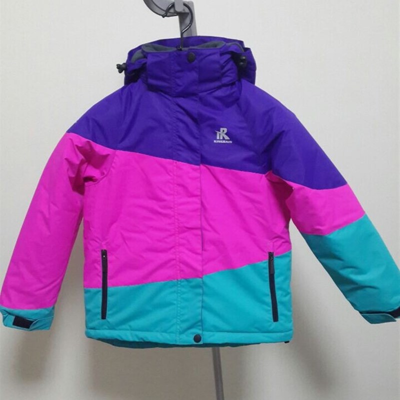 幼童儿童中童滑雪l服防水防风防寒透气保暖冲锋衣加厚男童女童棉