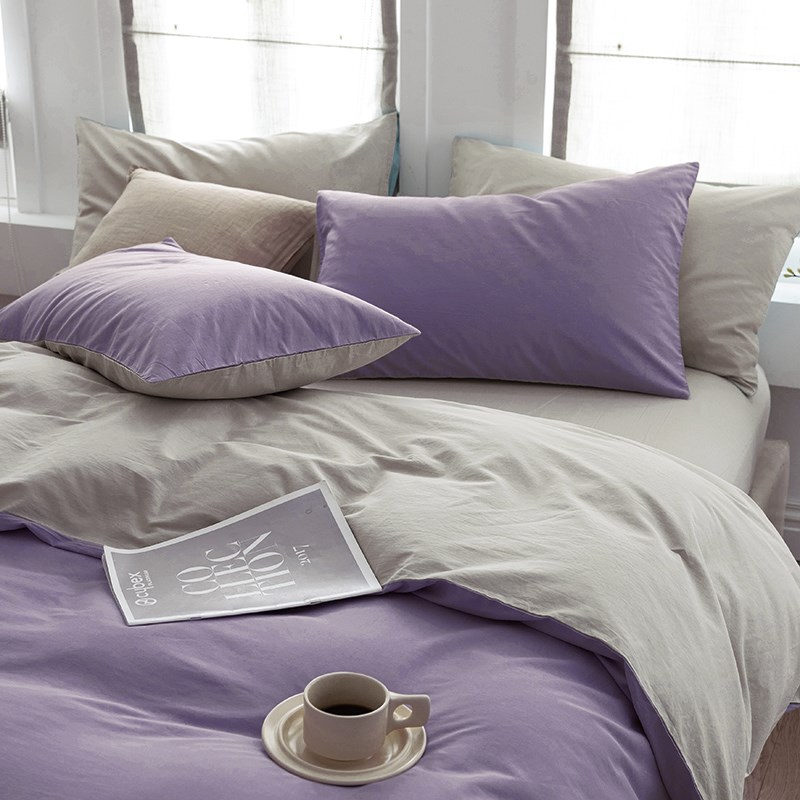 被套1.5单件180x200xs230x250cm全棉纯色1.8米被罩248定制尺寸