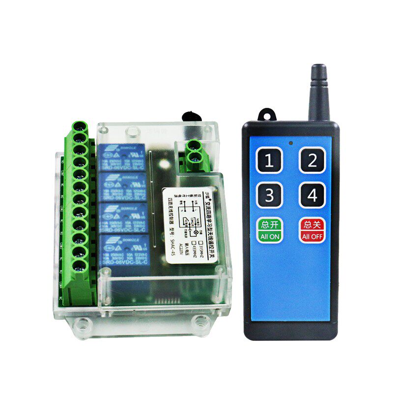 220四路无线遥控开关电机12V24正反转接收控制器模块X汽车尾板改